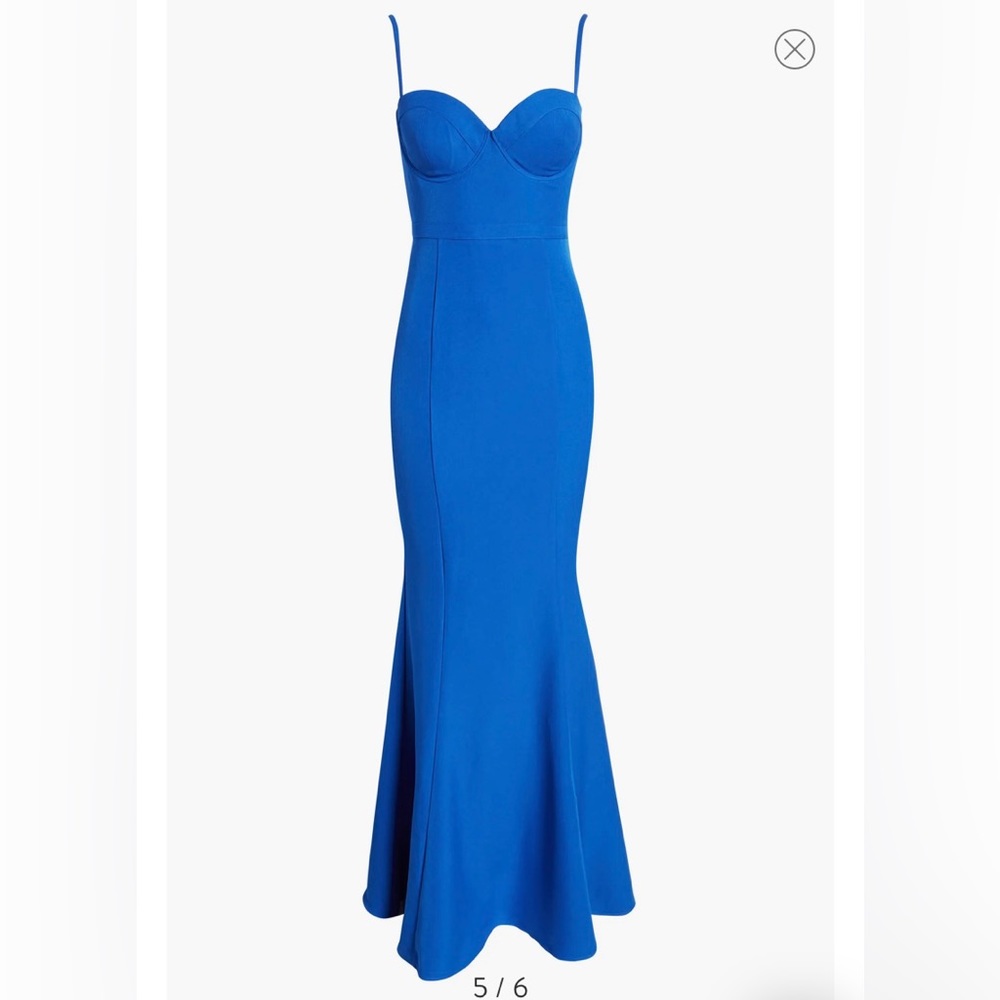 Elle Zeitoune - Louisa Underwire Mermaid Gown in Indigo